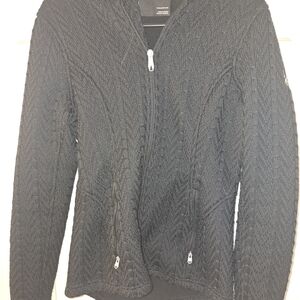 #405 Spyder Black Knit Jacket
